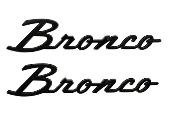 2021-2025 Bronco Classic Script Fender Badge Kit