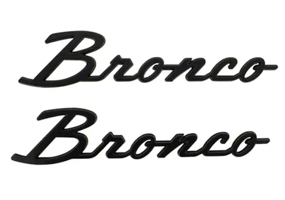 2021-2025 Bronco Classic Script Fender Badge Kit