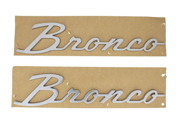 2021-2025 Bronco Classic Script Fender Badge Kit