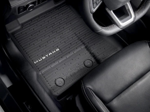 Mustang 2024-2025 4pc Mustang Logo All Weather Floor Liners