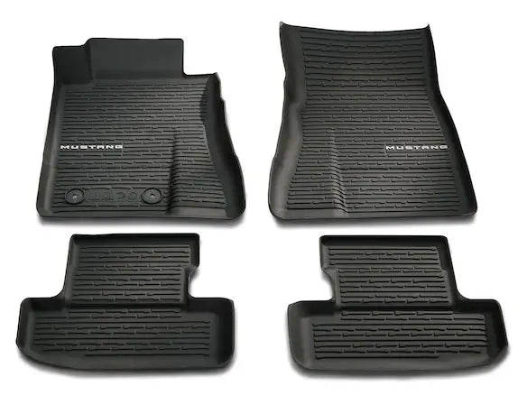 Mustang 2024-2025 4pc Mustang Logo All Weather Floor Liners