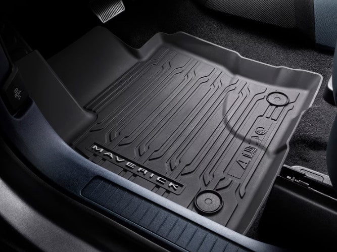 MAVERICK CREW CAB 2022-2024 HEV ALL WEATHER FLOOR LINER TRAY SET - HYBRID VEHICLE ONLY