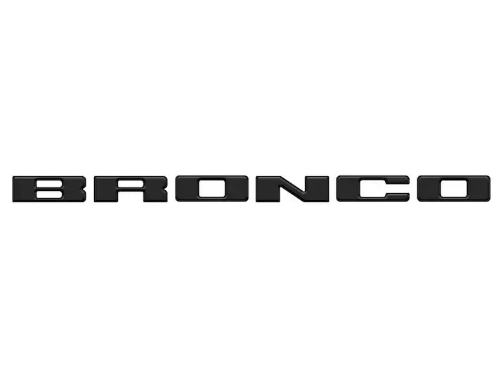Bronco Sport 2021-2025 TufSkinz Matte Black Grille Lettering