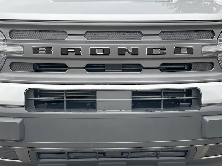 Bronco Sport 2021-2025 TufSkinz Matte Black Grille Lettering