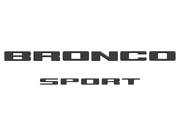 Bronco Sport 2021-2025 TufSkinz Matte Black Liftgate Lettering