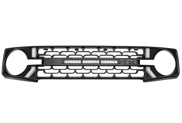 RTR Lightbar Grille W/ LED Lights (21+ Bronco W/O 360 Camera)