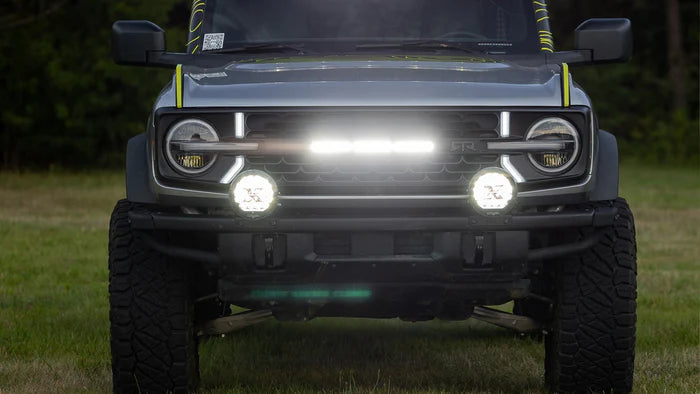 RTR Lightbar Grille W/ LED Lights (21+ Bronco W/O 360 Camera)