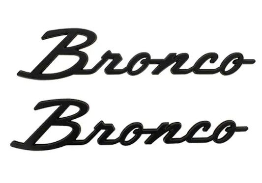 2021-2025 Bronco Classic Script Fender Badge Kit