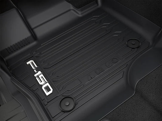 F-150 SuperCrew 3pc All Weather Floor Liner Tray for Carpet Floor