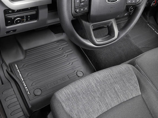 Super Duty 2023-2025 Regular Cab Black 2-Piece Front Tray Style Floor Liner