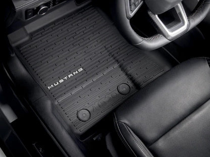 Mustang 2024-2025 4pc Mustang Logo All Weather Floor Liners