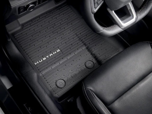 Mustang 2024-2025 4pc Mustang Logo All Weather Floor Liners