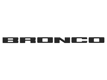 Bronco Sport 2021-2025 TufSkinz Matte Black Grille Lettering
