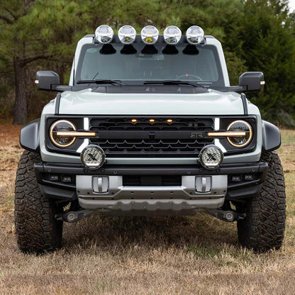 RTR Front Bumper Light Mount Kit W/ Project X HP.70 Lights (21+ Bronco W/ Modular Bumper)