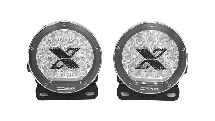 RTR Front Bumper Light Mount Kit W/ Project X HP.70 Lights (21+ Bronco W/ Modular Bumper)