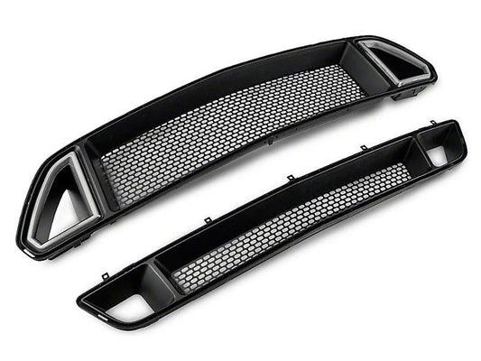 RTR upper & Lower Grille W/ LED Accent Vent Lights (15-17 Mustang)